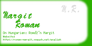 margit roman business card